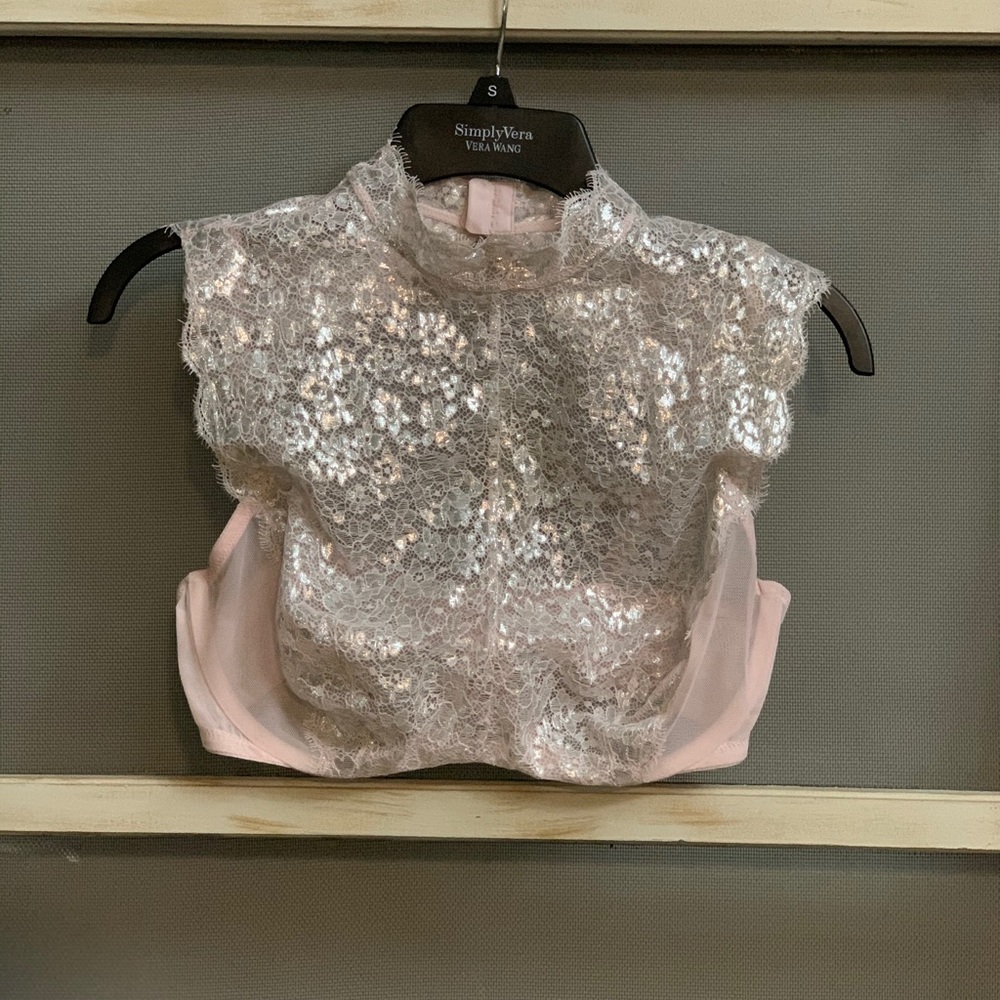 High Neck pink and silver bra by Victoria Secret
